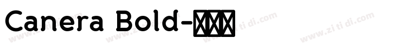 Canera Bold字体转换